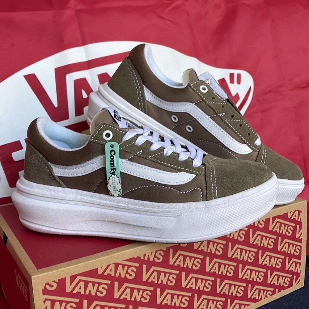 Vans Old Skool Over Walnut VNOA7Q5E1NU WMNS platforms - sneakers